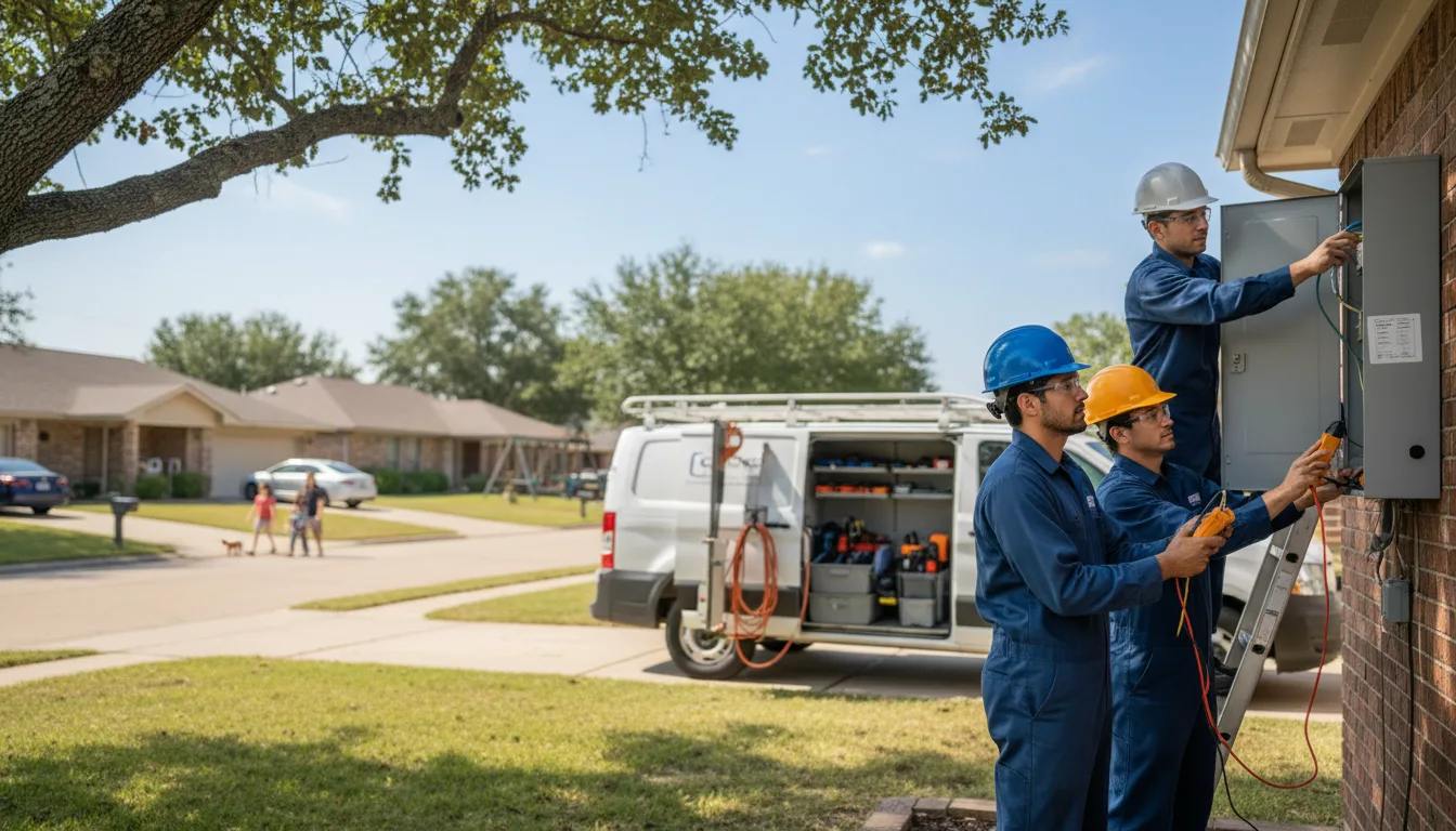 Certified electrician providing emergency electrical services in Hartington, NE